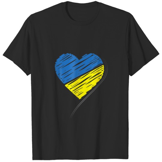 Discover Ukraine Flag Ukrainian Heart Ukrainians T-shirt