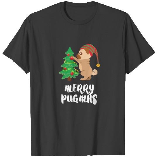 Merry Pugmas Pug Pet Dog Funny Christmas Sweat T-shirt