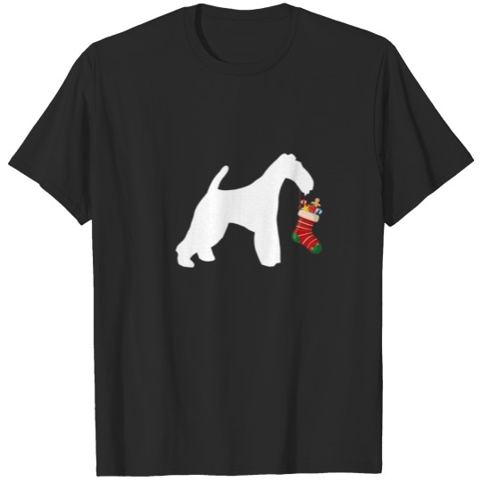 Discover Wire Fox Terrier Christmas Stocking Stuffer Dog T-shirt