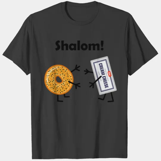 Bagel & Cream Cheese - Shalom! T-shirt