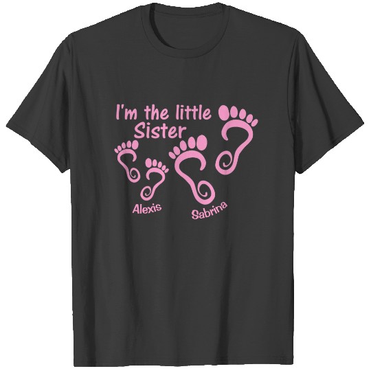 Little Sister of Big Sister Footprints T-shirt