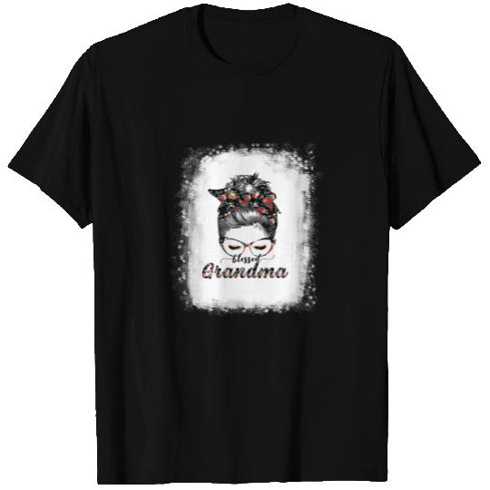 Grandma Messy Bun Women Happy Easter, Mothe T-shirt