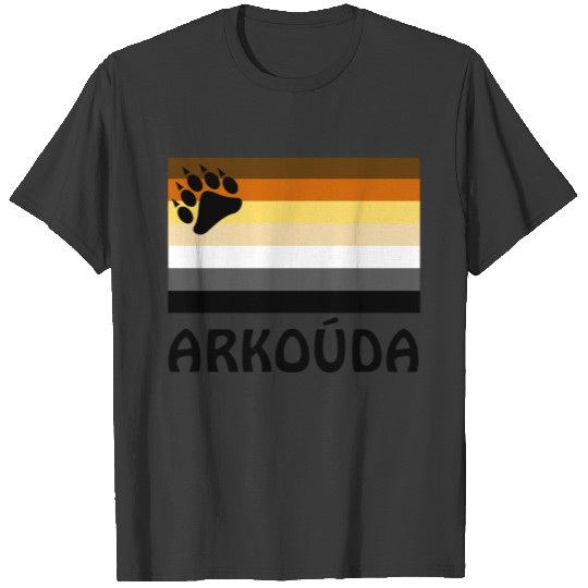 Greek (ARKOÚDA) Gay Bear Pride Flag T-shirt