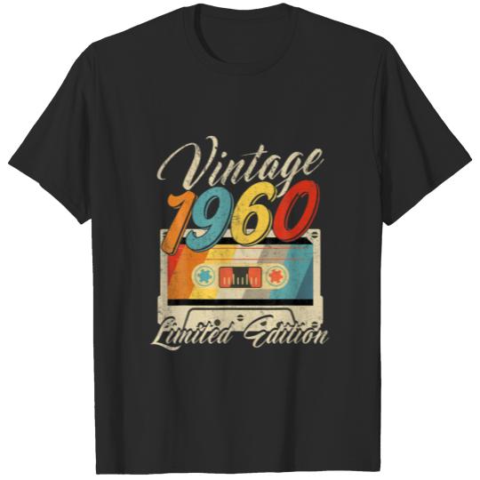 62 Years Old Vintage 1960 Cassette Tape Retro 62Nd T-shirt