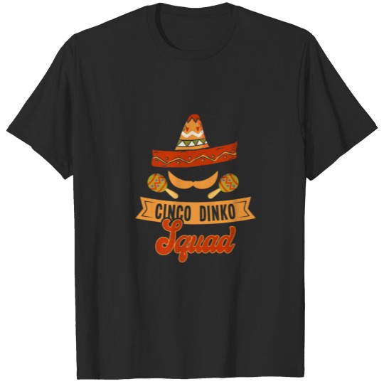 Cinco De Mayo Squad Mexican Sombrero Maracas Ukule T-shirt