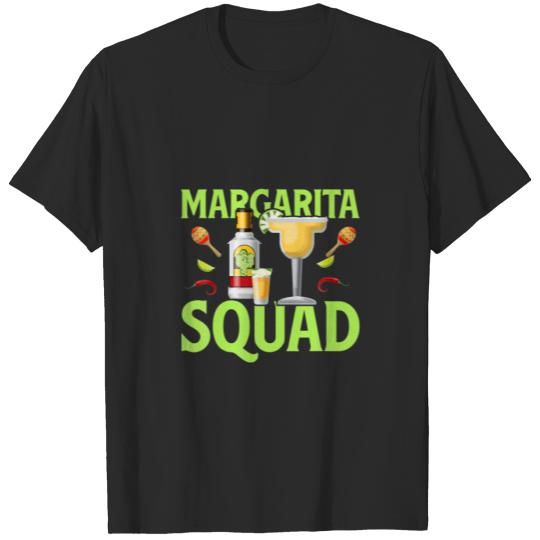Margarita Squad Mexican Hat Happy Cinco De Mayo T-shirt