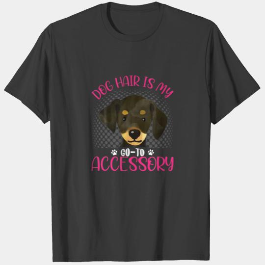 Dachshund Dog Hair Is My Accessory Funny Dog Lover T-shirt