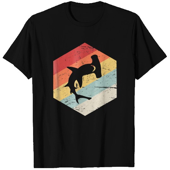 Hammerhead Shark  Fish Wave Sunset T-shirt