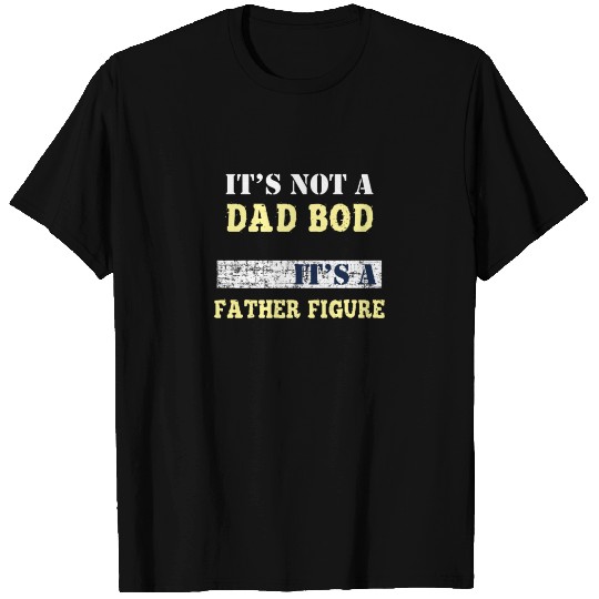 Funny Dad Bod Father Figure Dark T-shirt