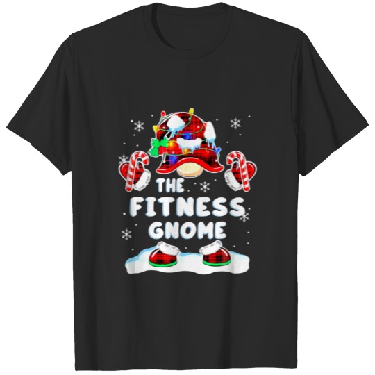 Discover Fitness Gnome Gnomies Red Plaid Matching Family Ch T-shirt