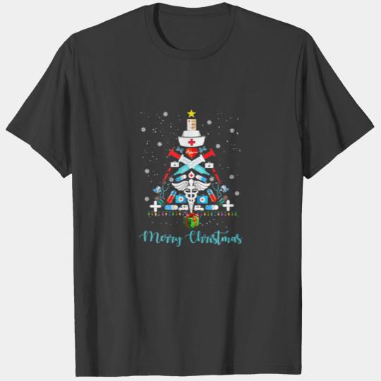 Christmas Tree Medical Tools Funny Costume Christm T-shirt