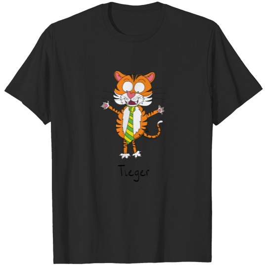 Tiger Funny Kids Cartoon T-shirt