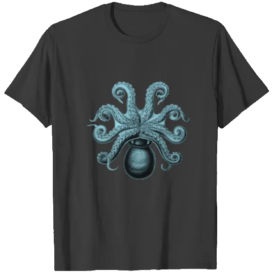 Octopus in Teal T-shirt