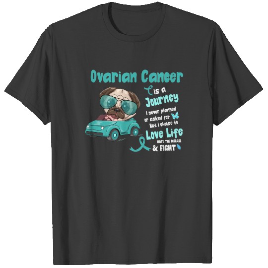 Ovarian Cancer - Is A Journey I Never Planned T-shirt