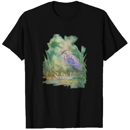 "Solitude" Great Blue Heron T-shirt
