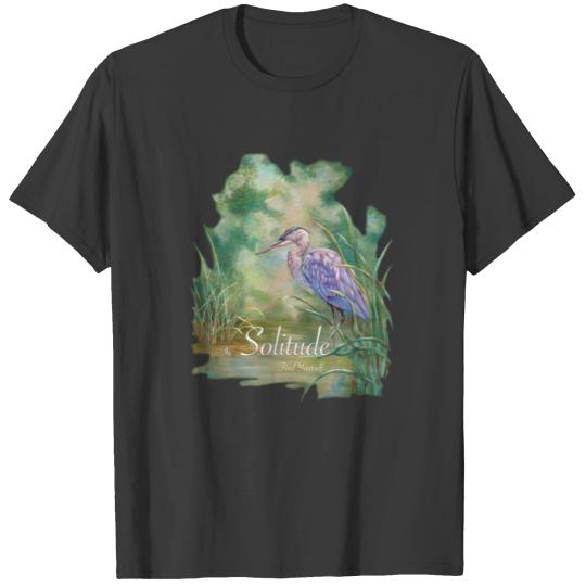 "Solitude" Great Blue Heron T-shirt