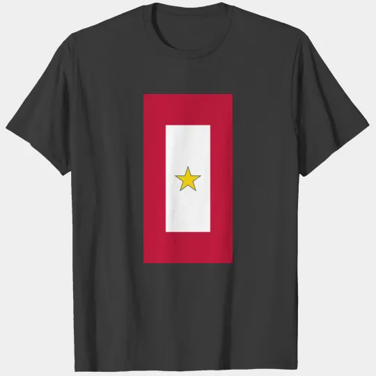 Gold Star Service, United States flag T-shirt