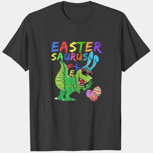 Funny Easter Bunny Dinosaur Kids Easter Saurus Rex T-shirt