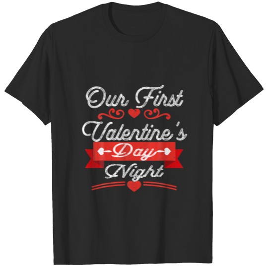 Discover Matching Valentine Outfits - Our First Valentines T-shirt