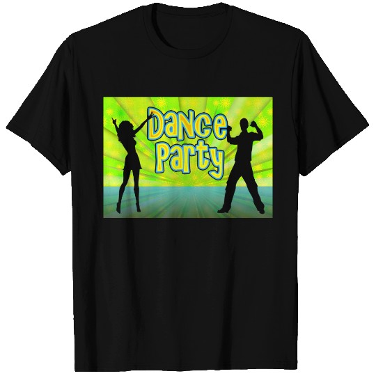 Dance Party, Neon Green/Black T-shirt