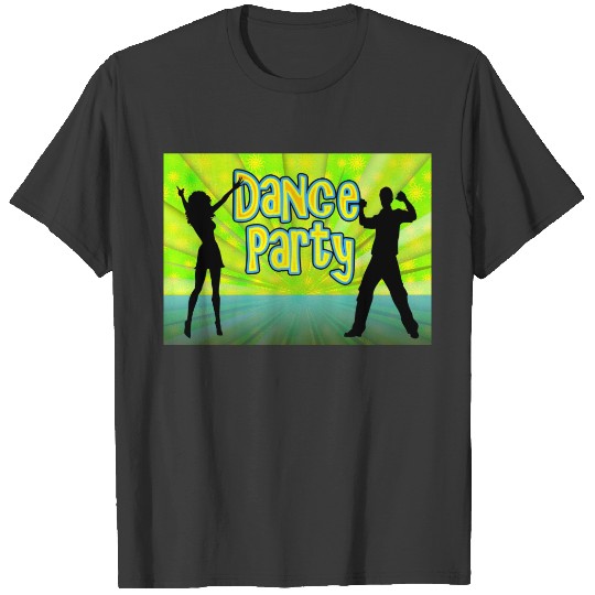 Dance Party, Neon Green/Black T-shirt