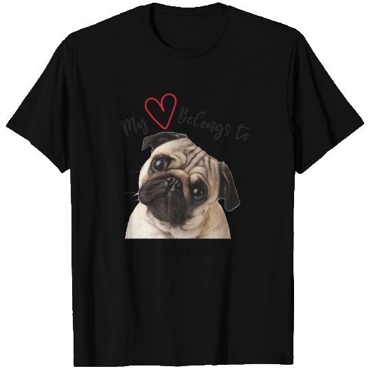 My Heart Belongs to Pug T-shirt