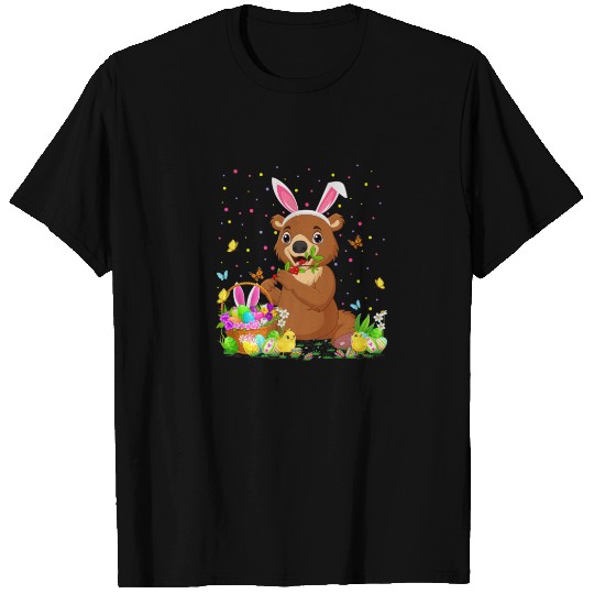 Easter Bear Bunny Egg Hunting Bear Easter Sunday T-shirt
