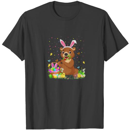 Easter Bear Bunny Egg Hunting Bear Easter Sunday T-shirt