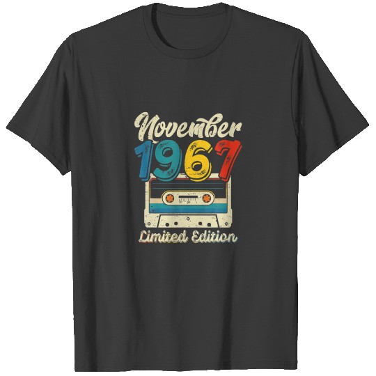 Retro November 1967 Cassette Tape 54Th Birthday De T-shirt