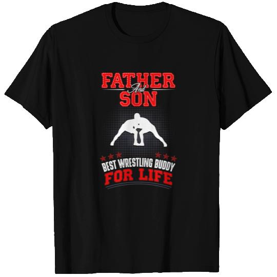 Father and son Wrestling buddy T-shirt