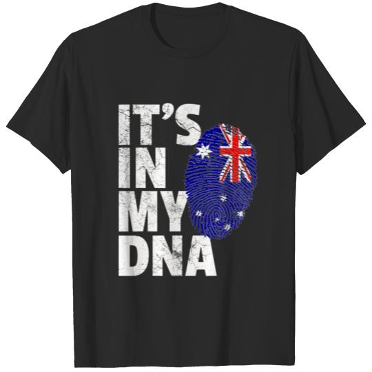 Australian Australia Flag IT's IN MY DNA Christmas T-shirt