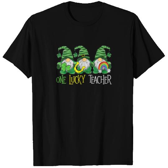 One Lucky Gnomes Teacher - St Patricks Day Gnomes T-shirt