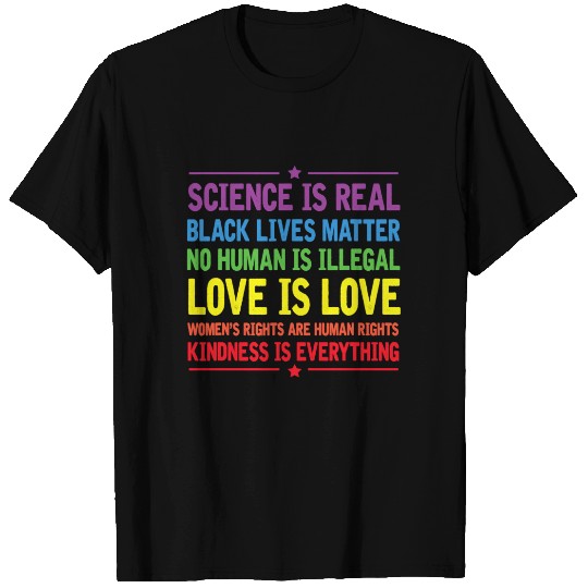Science is Real Black Lives Matter LGBT Pride T-shirt