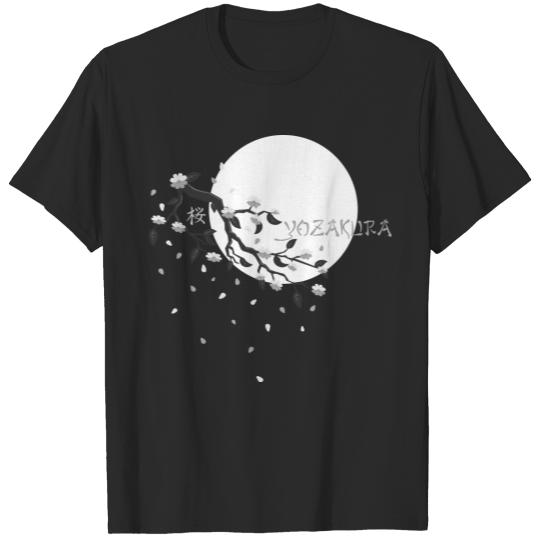 Cherry Blossom Festval Full Moon gray 1 T-shirt