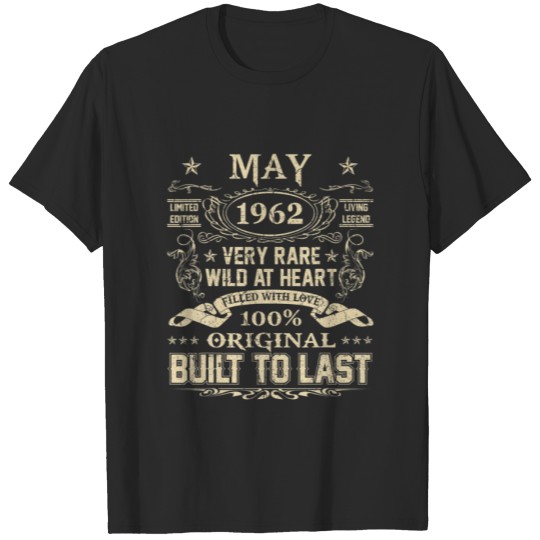 Discover May 1962 60 Years Old 60Th Birthday Gifts T-shirt