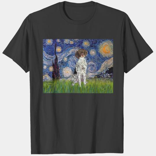 Starry Night - German Short Haired Pointer T-shirt