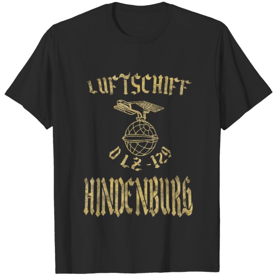 Discover Luftschiff Hindenburg w globe for Dark s T-shirt