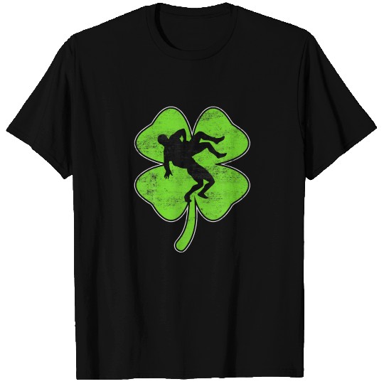 Retro Shamrock Wrestling Sport St. Patrick's Day C T-shirt