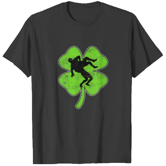 Retro Shamrock Wrestling Sport St. Patrick's Day C T-shirt