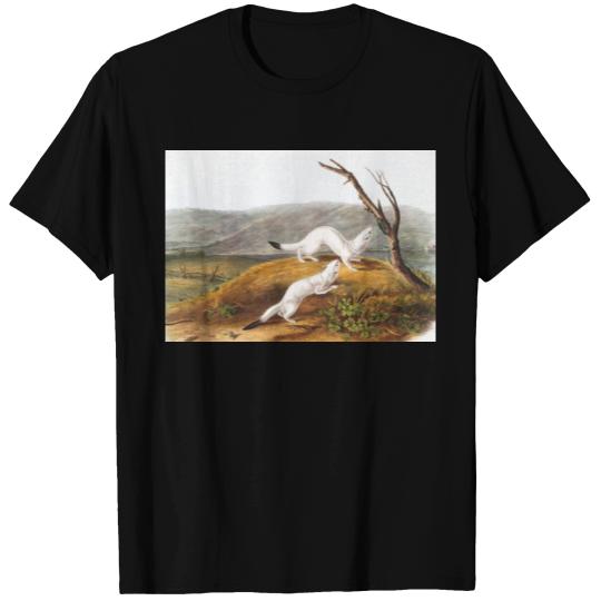 Little Nimble Weasel Putorius agilis Illustration T-shirt