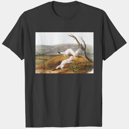 Little Nimble Weasel Putorius agilis Illustration T-shirt