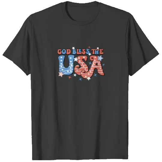 Christian 4Th Of July Patriotic God Bless The USA T-shirt