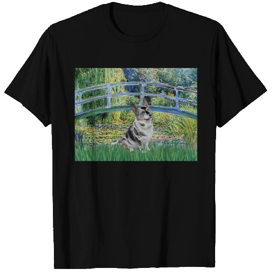Lily Pond Bridge - Merle Welsh Corgi T-shirt