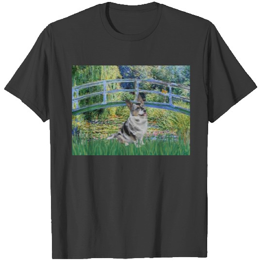 Lily Pond Bridge - Merle Welsh Corgi T-shirt