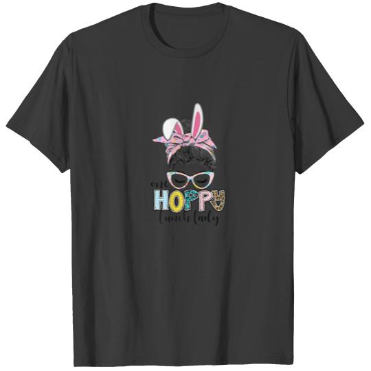 One Hoppy Lunch Lady Cafeteria Staff Easter T-shirt