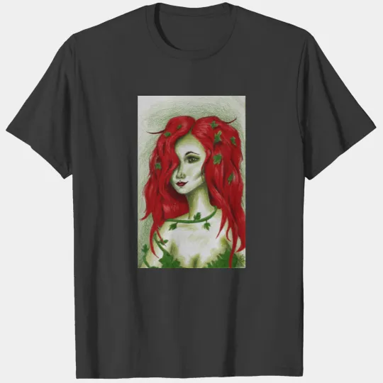 Ivy Nymph Redhead Fantasy Original Art Raglan T-shirt