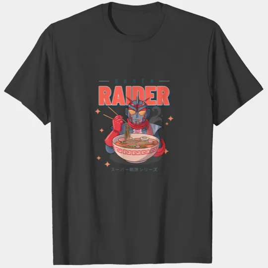 Ramen Raider Cat Japanese Cute Kawaii Anime. T-shirt