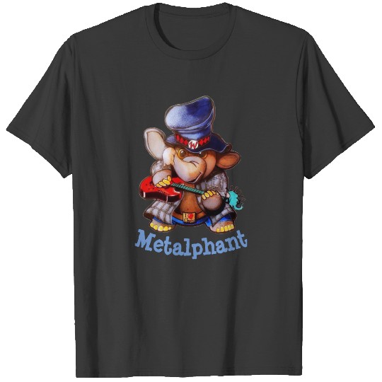 Metalphant with Guitar Women's Slim Fit T-shirt