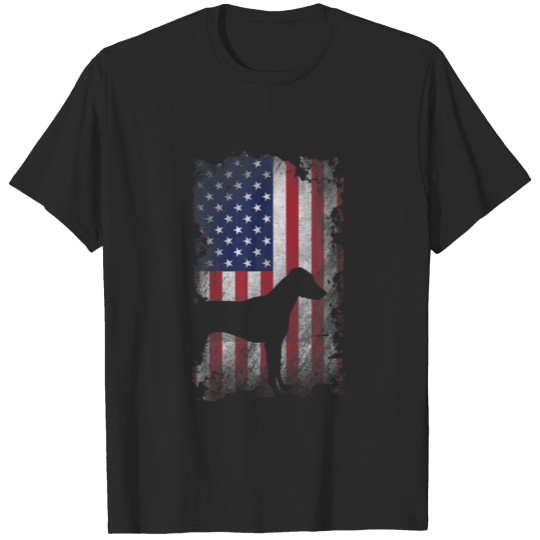 Patriotic Rhodesian Ridgeback American Flag Cool D T-shirt