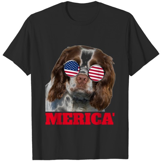 4TH OF JULY Patriotic Dog s T-shirt
